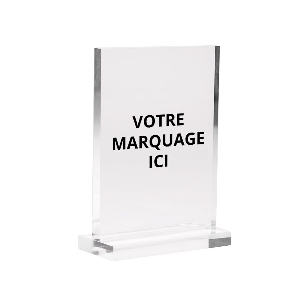 Trophée Plexi sur socle personnalisable