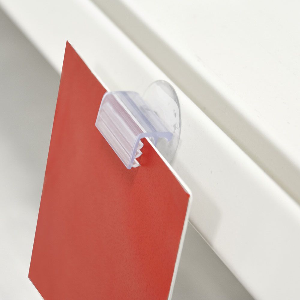 Suction cup flag sign gripper