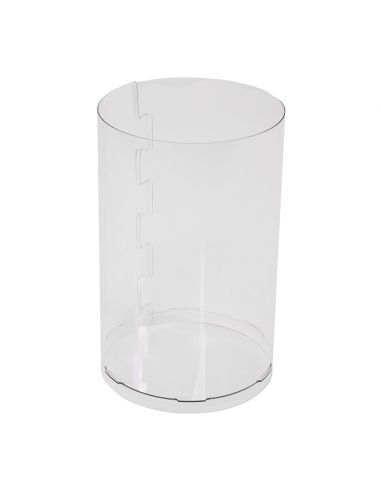 Bac soldeur rond à fouille en plexiglas transparent - Ø19 x H.30 cm