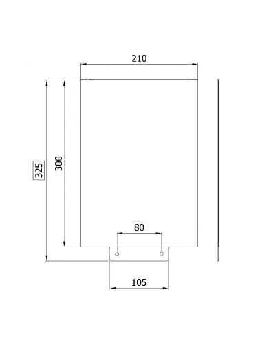 Support mural pour gel hydroalcoolique avec porte-affiche A4