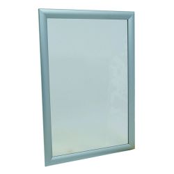 Cadre Aluminium bleu 50x100 avec Plexiglas et dos sur cadre et