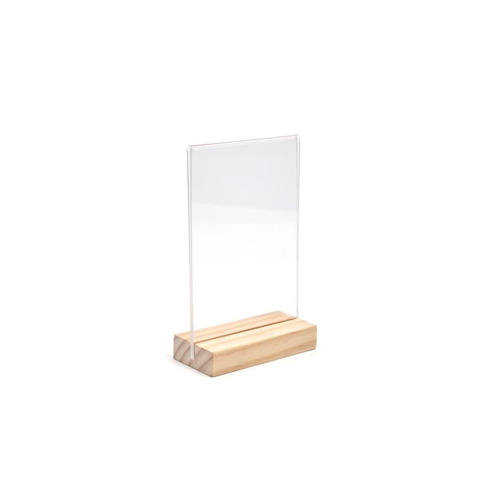 Vitrine En Plexiglas Et Socle En Bois / Acrylic Display Case With a Wooden  Base 